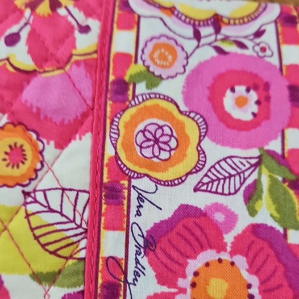 Vera Bradley Crosstown Pink Floral Crossbody Handbag - Picture 15 of 15